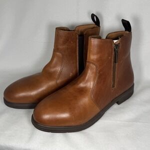 Xena Women's Sz 8 Steel Toe Safety Work Boots Omega EH Chelsea Style Brown $198